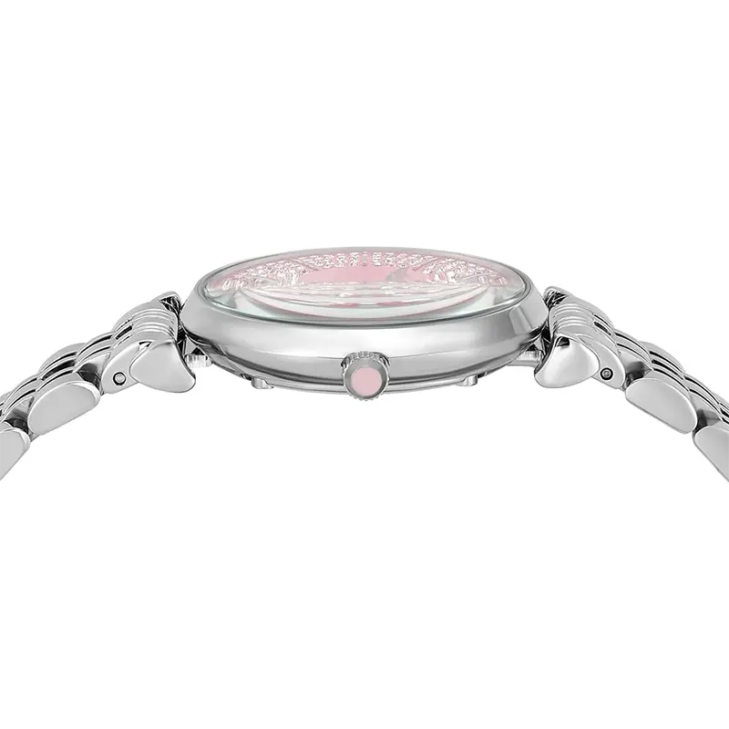 Emporio Armani Gianni T-Bar Pink Dial Ladies Watch- AR11686